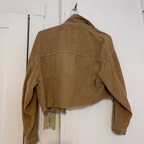 Corduroy Cropped Jacket Size S - Zara - Picture 2 of 3
